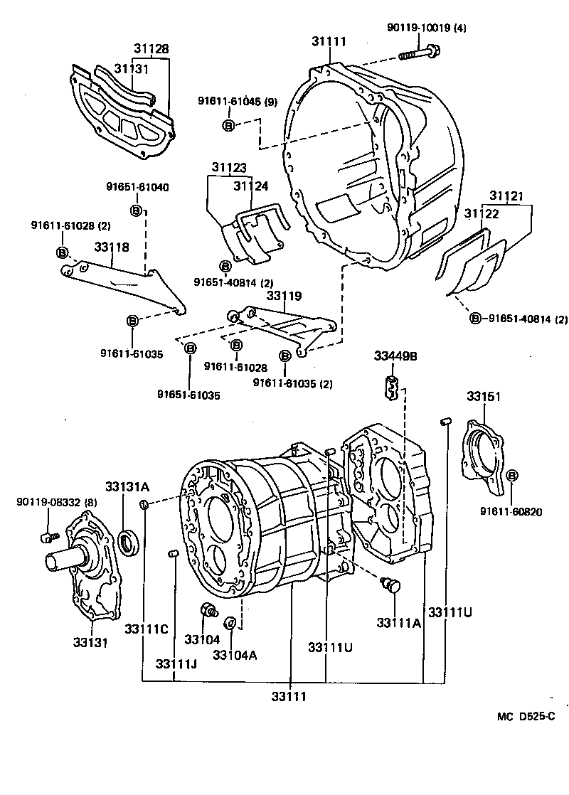 33119-14070 PLATE, STIFFENER, LH(MTM) product image