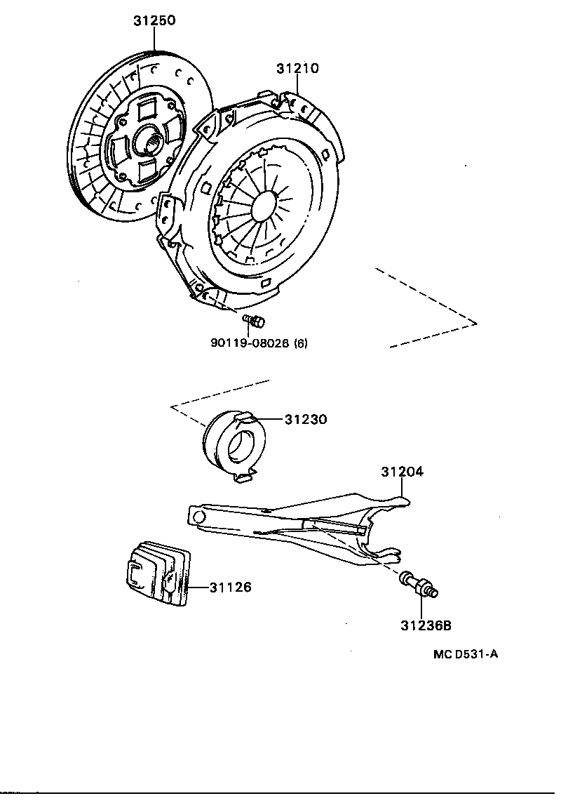 31250-32070 DISC ASSY, CLUTCH product image