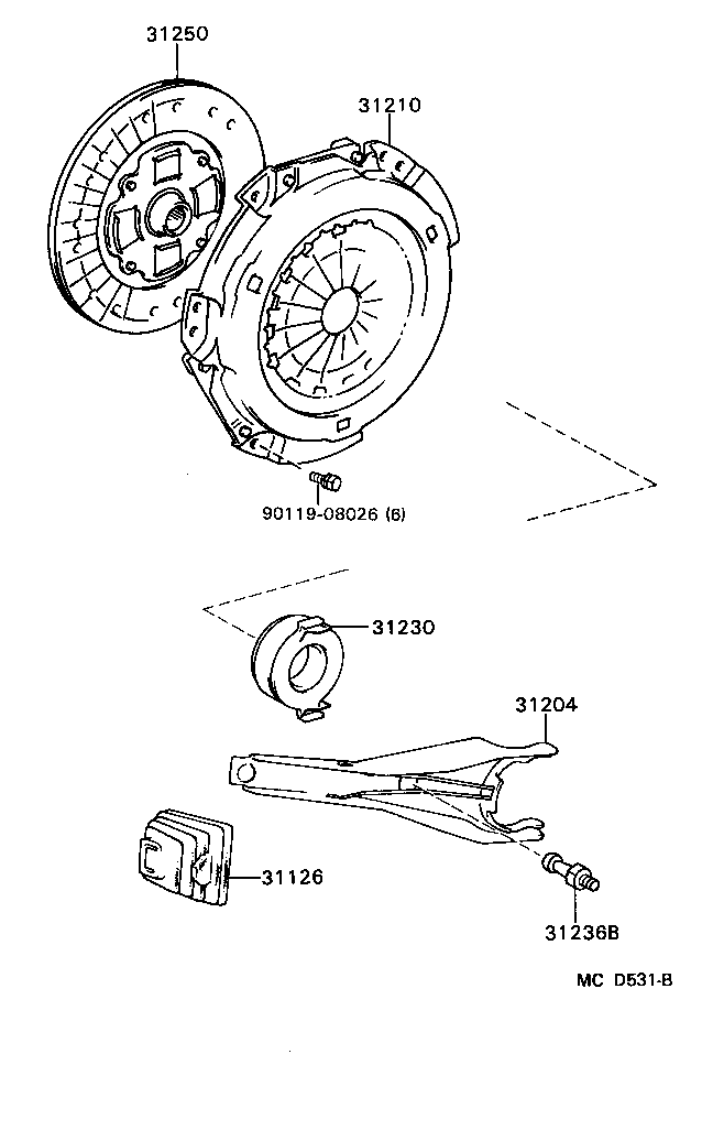 31210-32090 COVER ASSY, CLUTCH product image