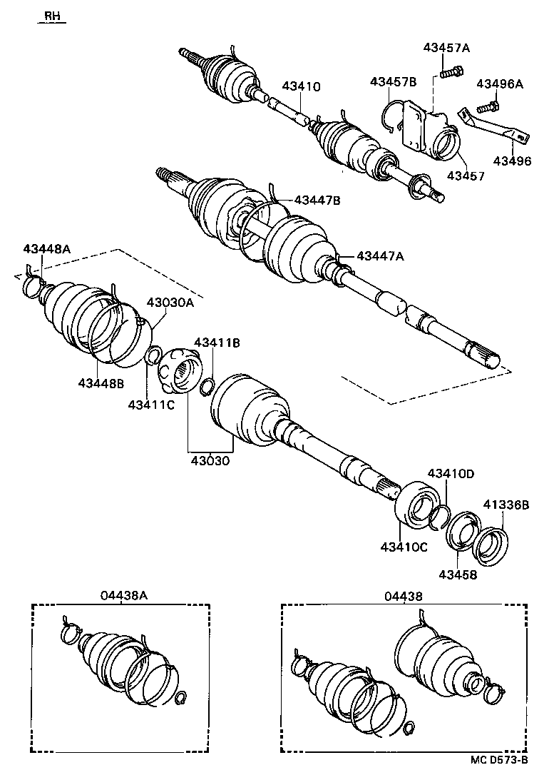 43457-32030 BRACKET, DRIVE SHAFT BEARING product image