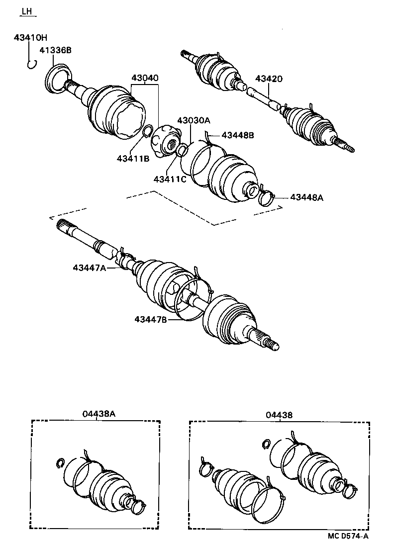 43457-32030 BRACKET, DRIVE SHAFT BEARING product image