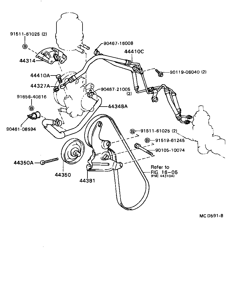 44402-32110 COOLER SUB-ASSY, POWER STEERING OIL, NO.1 product image