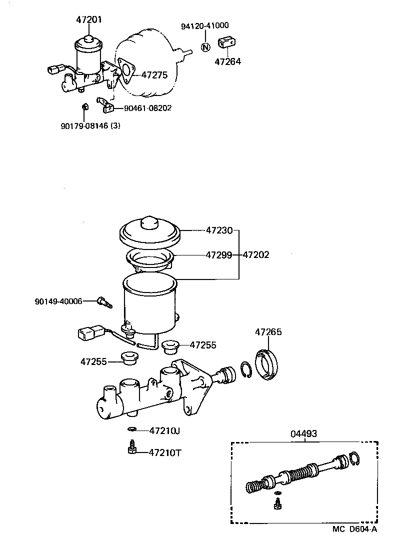 47220-32020 RESERVOIR SUB-ASSY, BRAKE MASTER CYLINDER product image