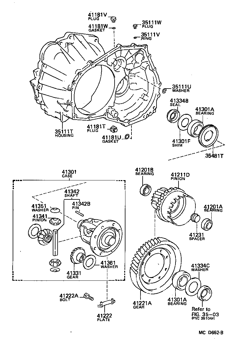 90311-40004 SEAL, OIL(FOR REAR TRANSAXLE CASE COVER) product image