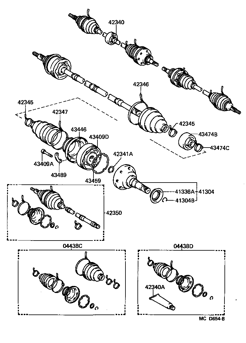41336-17020 COVER, DUST(FOR DIFFERENTIAL SIDE GEAR SHAFT) product image
