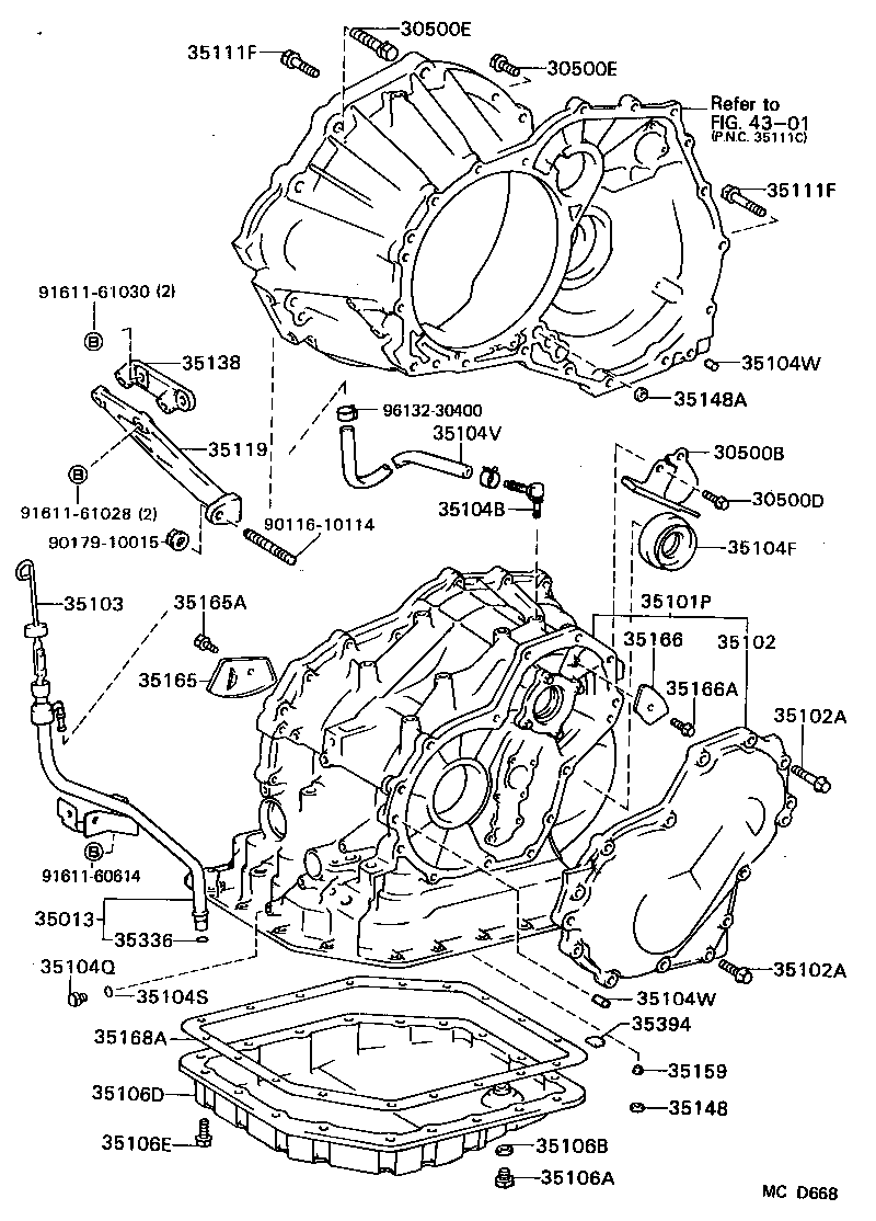 90310-35002 SEAL, OIL (FOR TRANSAXLE CASE) product image