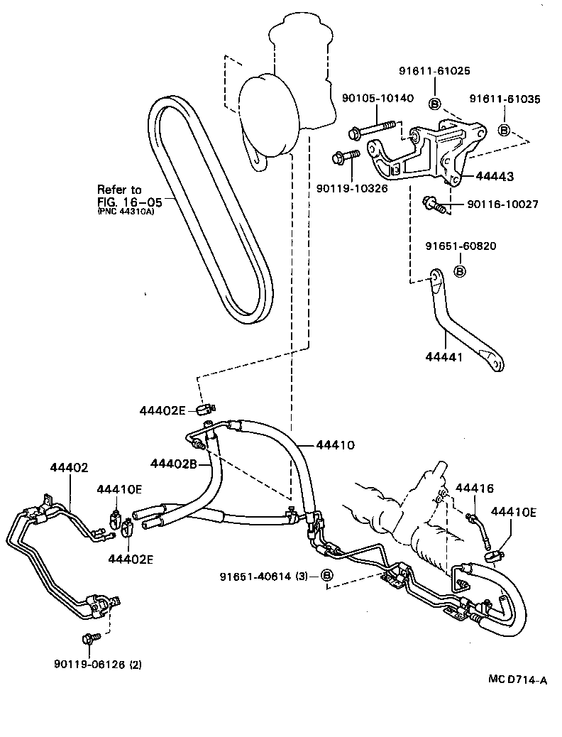 44402-22150 COOLER SUB-ASSY, POWER STEERING OIL, NO.1 product image
