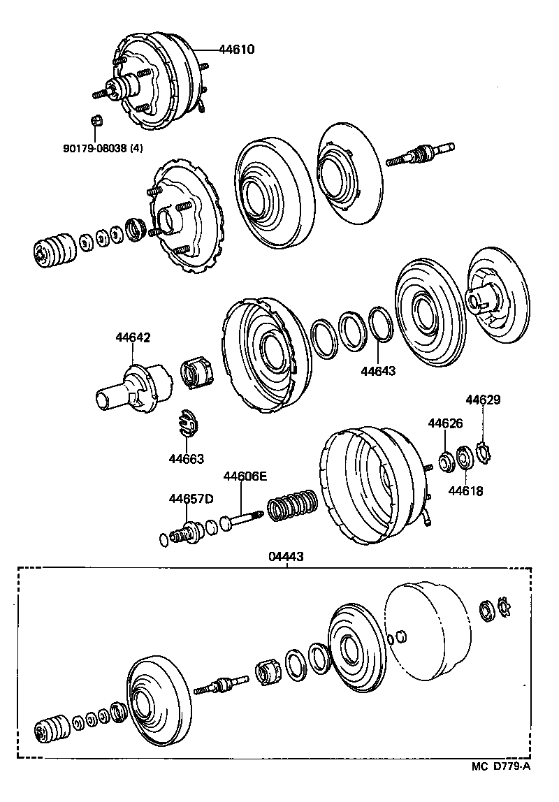 04443-26340 BOOSTER KIT, BRAKE product image