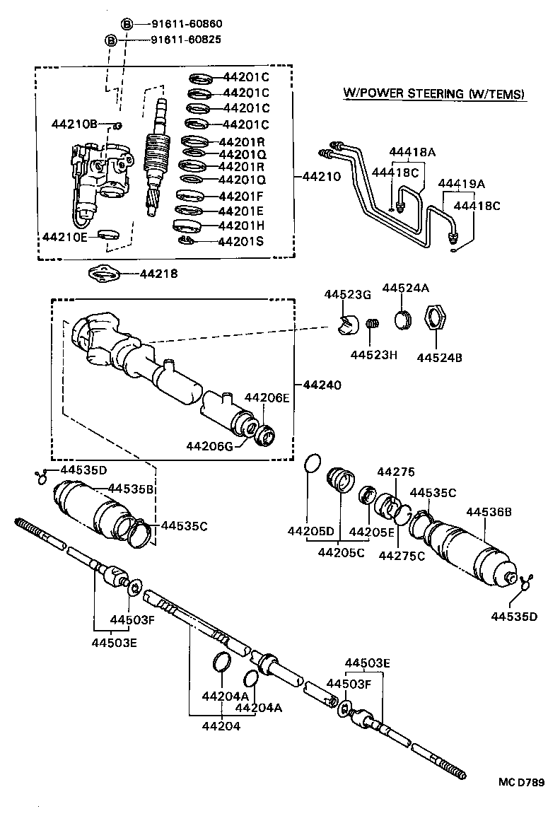 44457-16010 BRACKET, TUBE SUPPORT, NO.1 product image