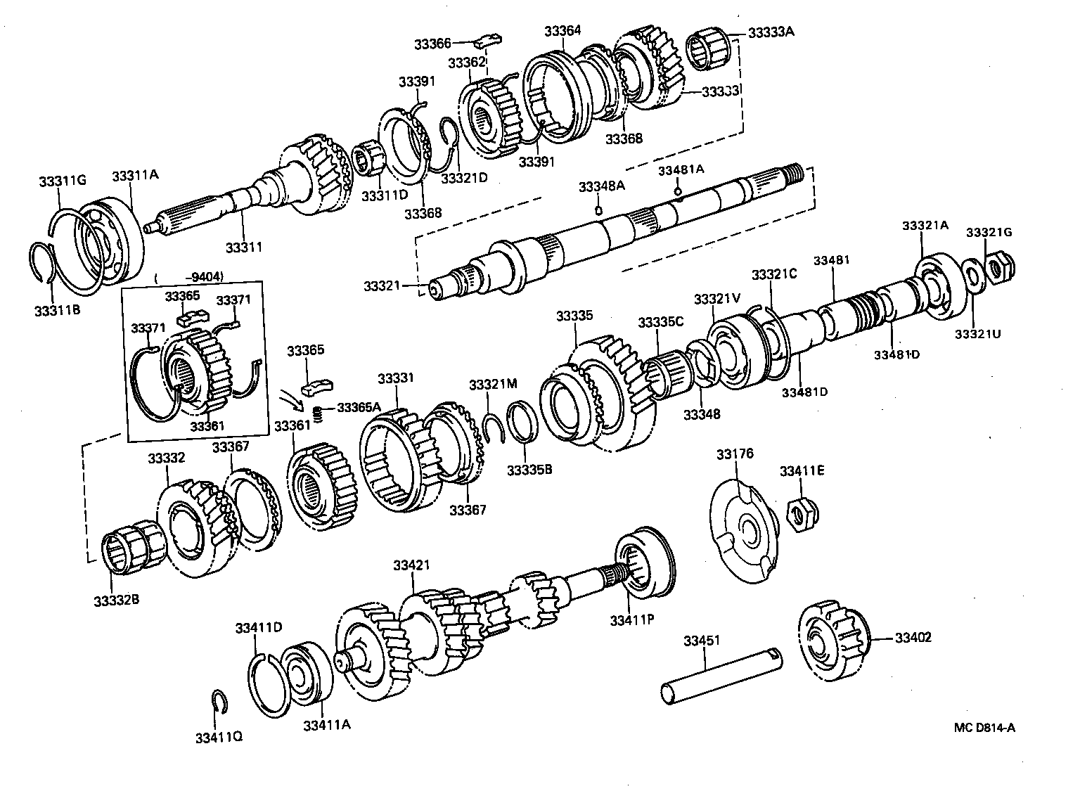 33034-25020 GEAR, 3RD product image