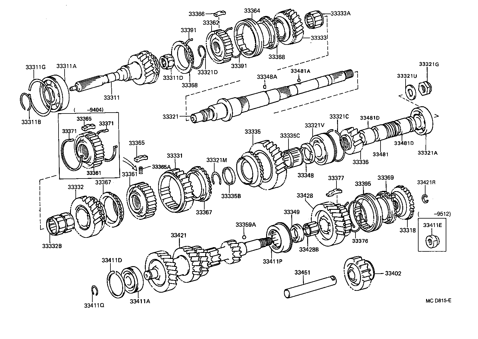 33034-25020 GEAR, 3RD product image