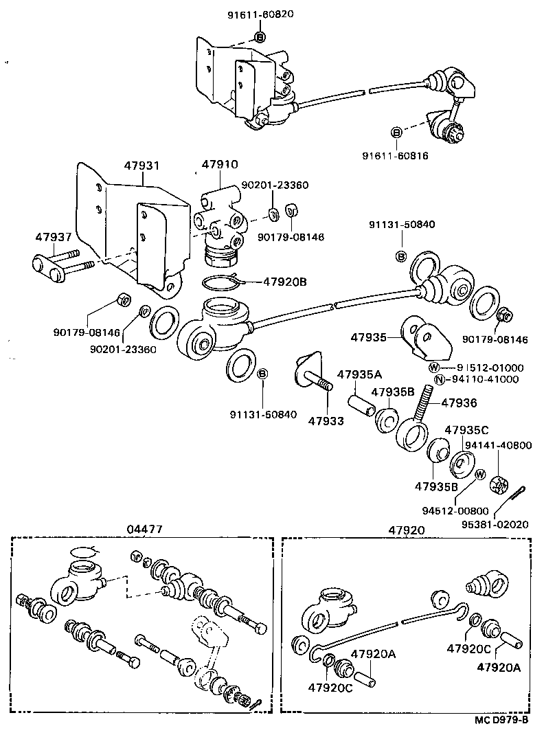 47321-36140 TUBE, REAR BRAKE, NO.1 product image