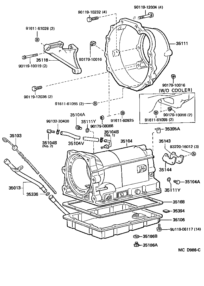 35106-14022 PAN SUB-ASSY, AUTOMATIC TRANSMISSION OIL product image