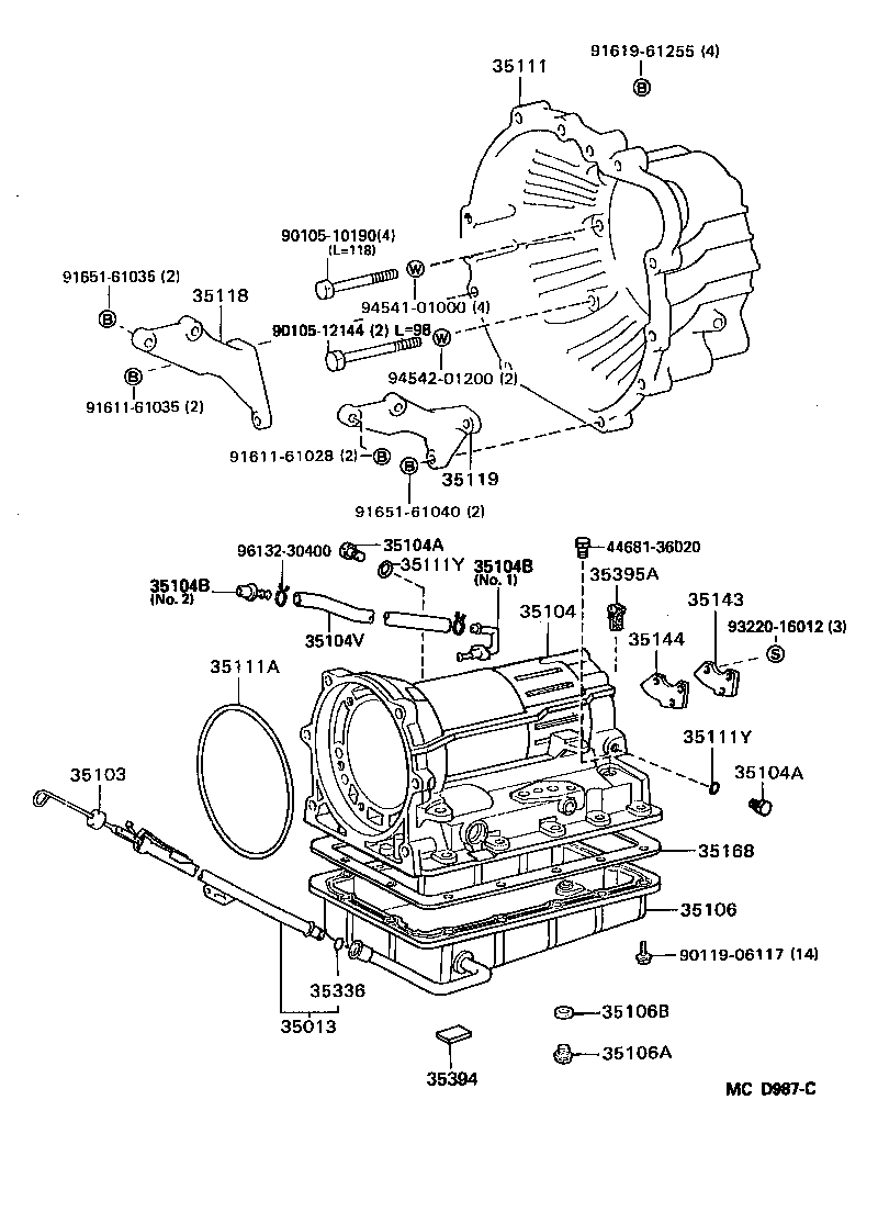35106-14022 PAN SUB-ASSY, AUTOMATIC TRANSMISSION OIL product image