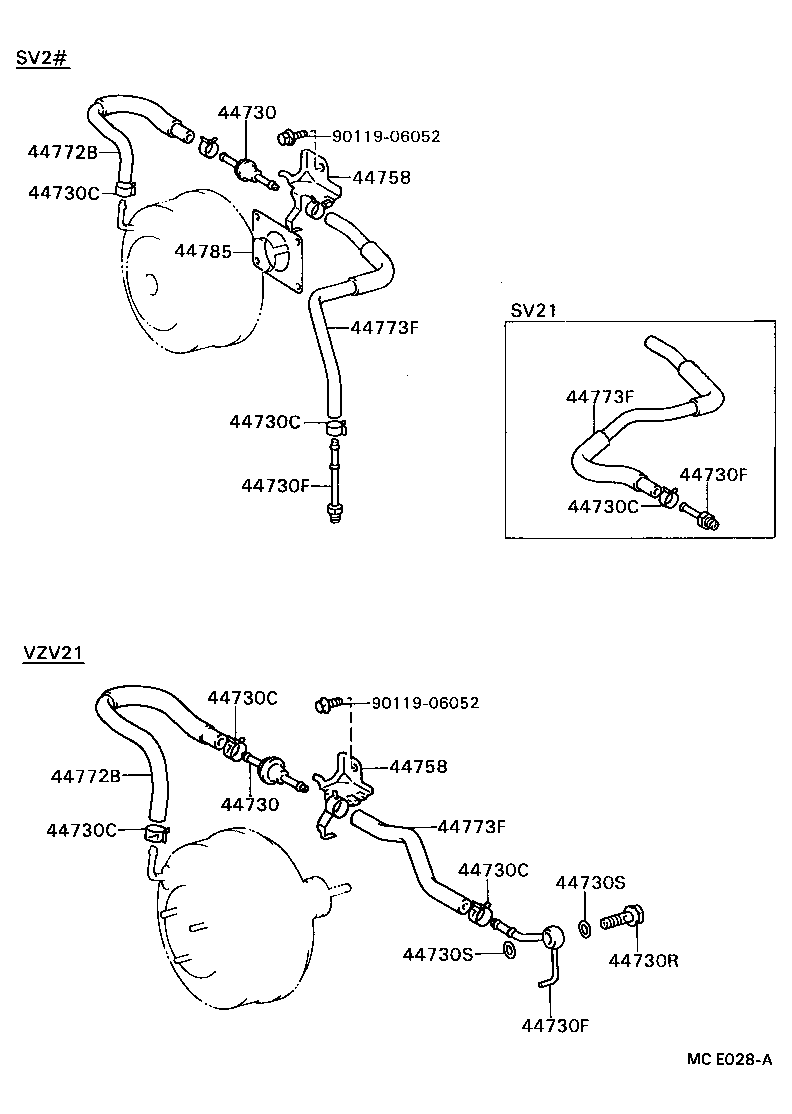 04443-32260 BOOSTER KIT, BRAKE product image