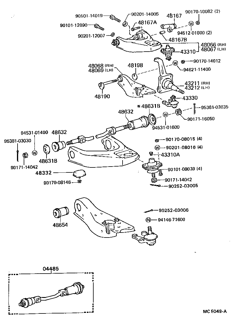 48331-27030 BUMPER, FRONT SPRING, NO.2 product image