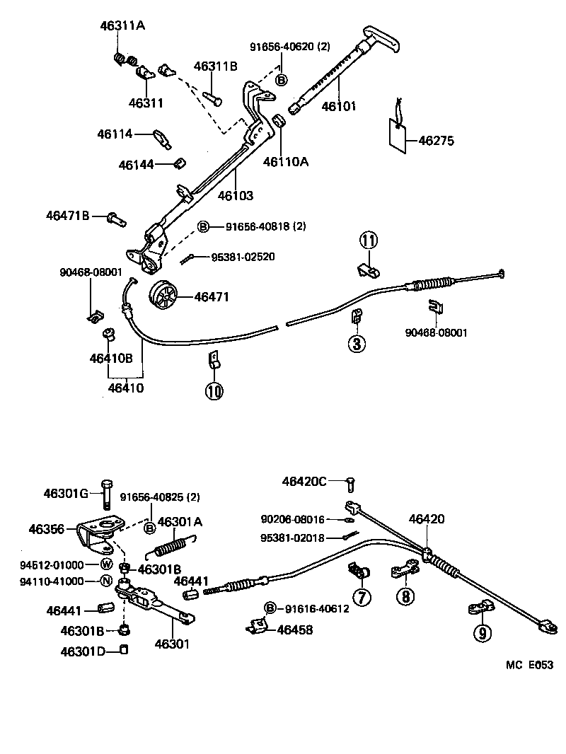 46451-26020 BRACKET, CABLE SUPPORT product image