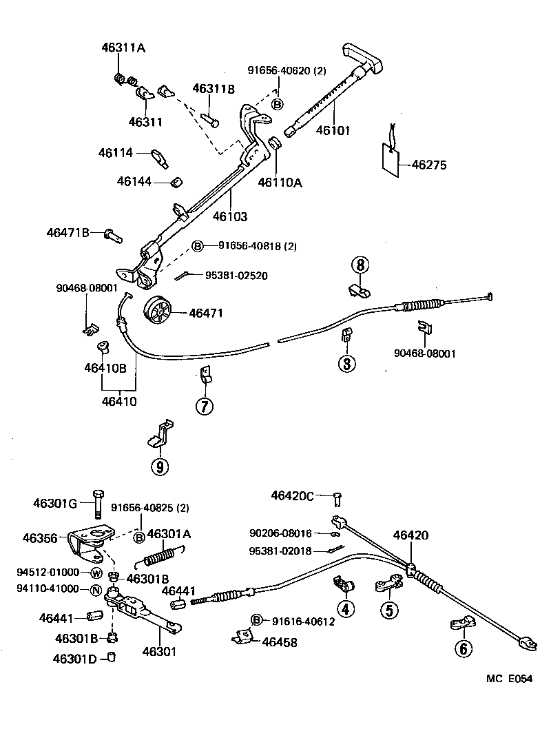 46103-26080 GUIDE SUB-ASSY, PARKING BRAKE PLUNGER product image