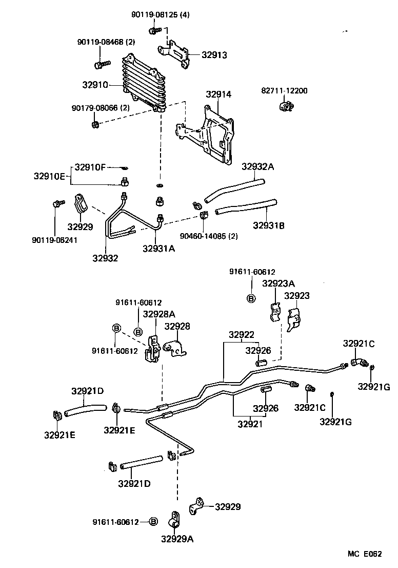 32922-35110 TUBE, OIL COOLER OUTLET, NO.1 product image
