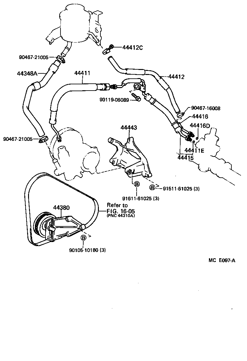 44446-10020 STRUT, ADJUSTING product image