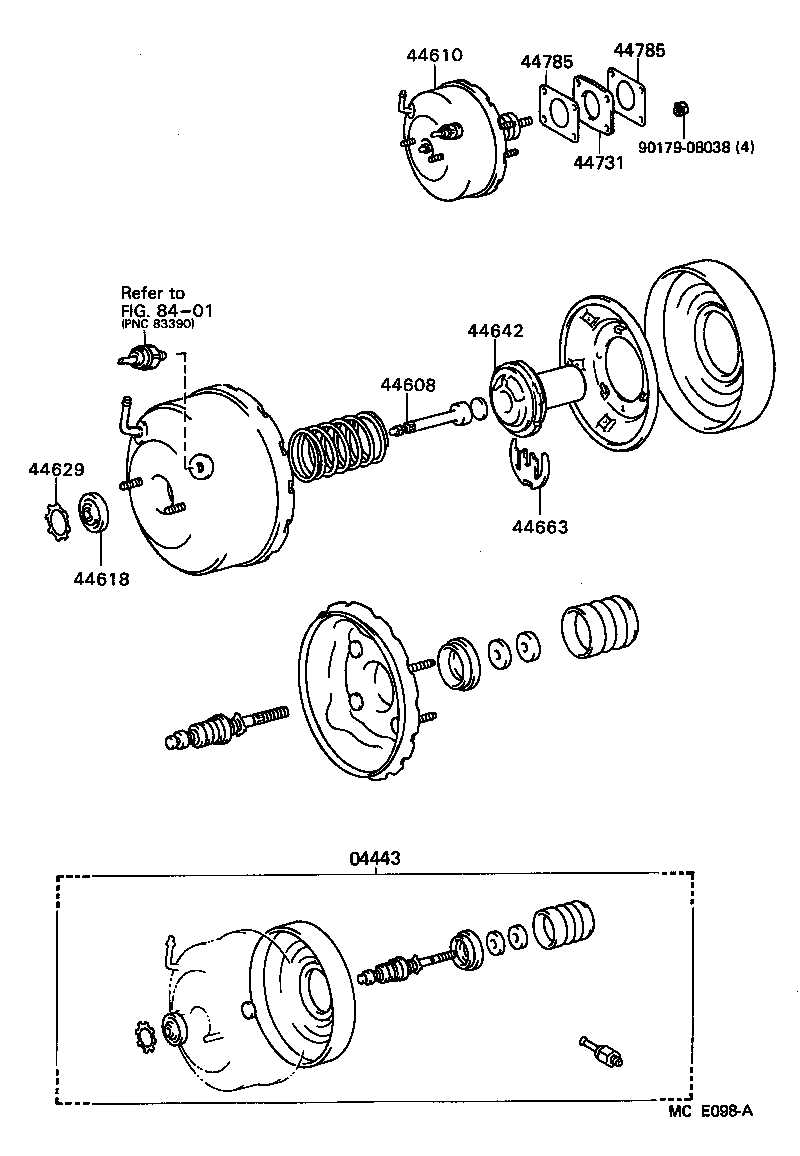 04443-10110 BOOSTER KIT, BRAKE product image