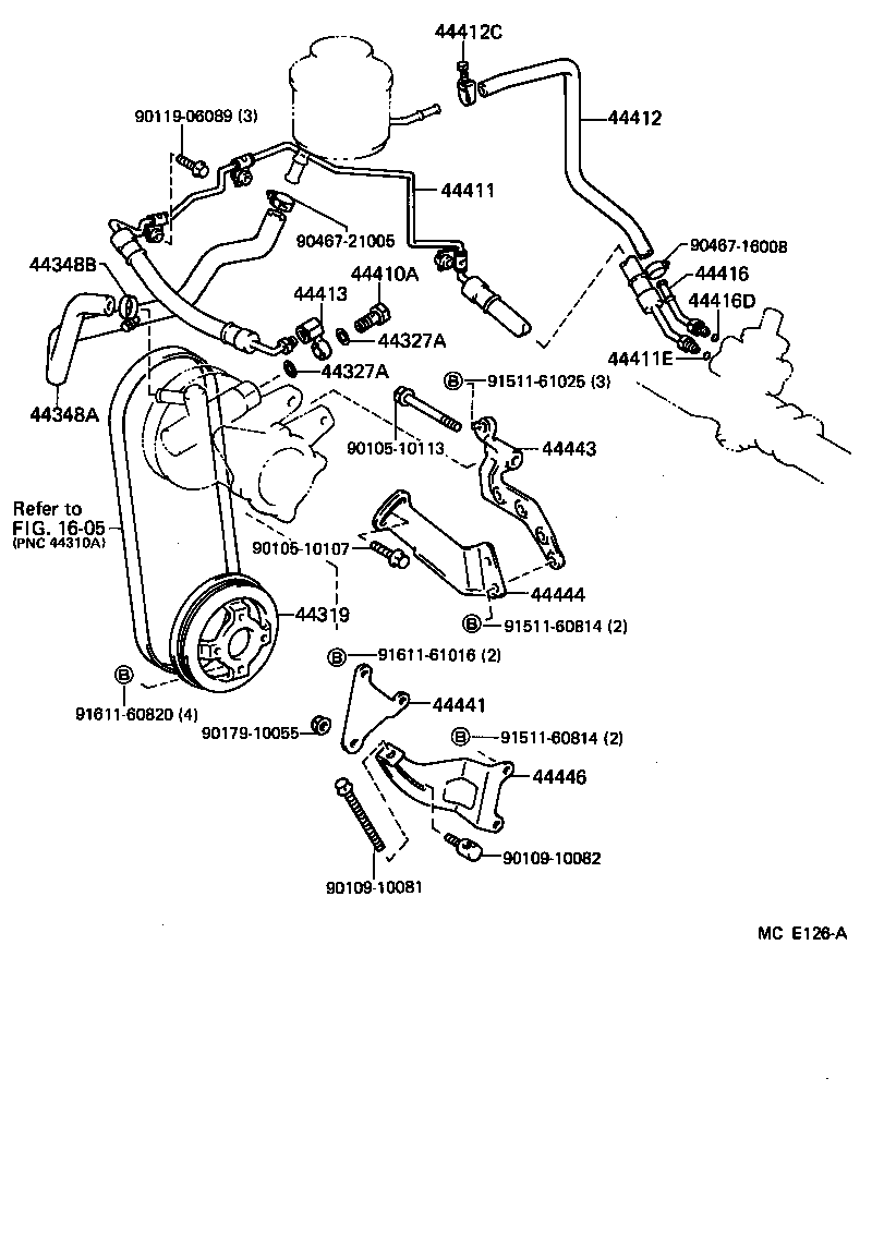 44446-10020 STRUT, ADJUSTING product image