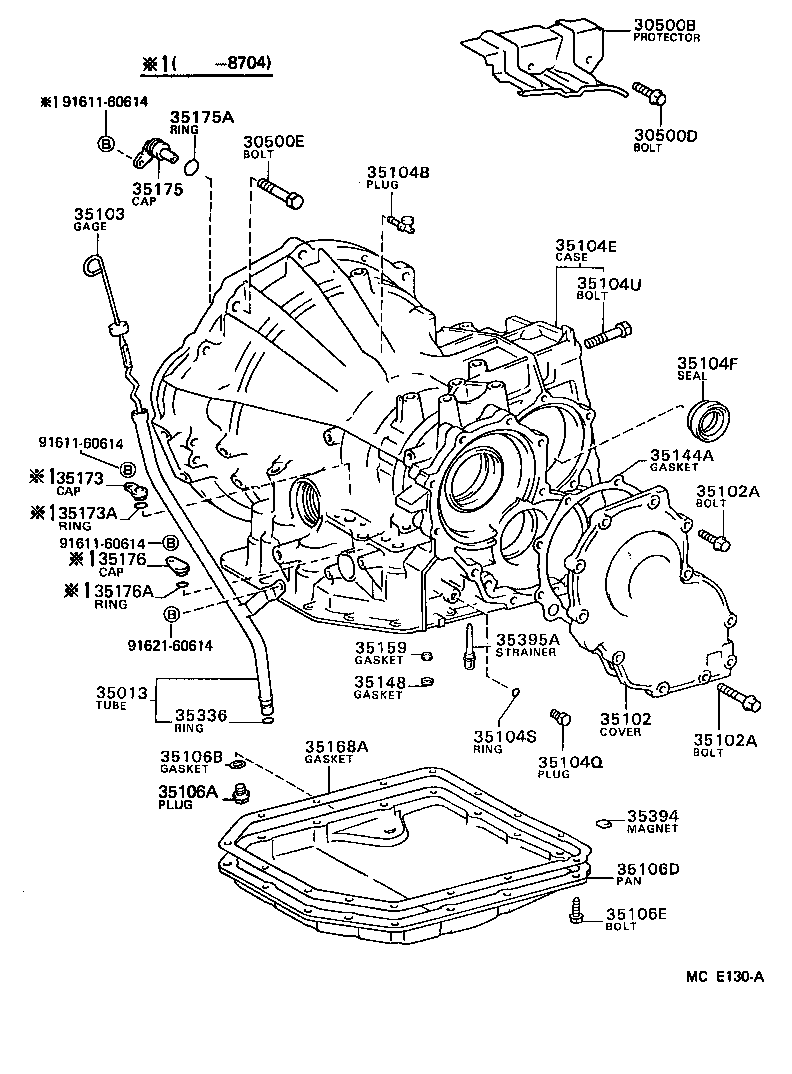 33117-01041 PROTECTOR, TRANSAXLE CASE product image