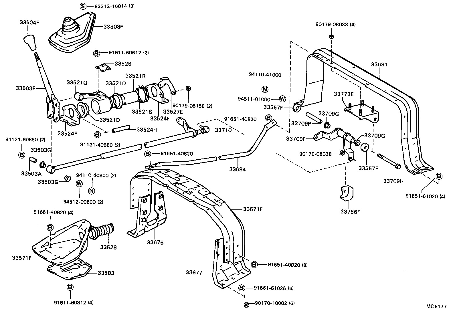33740-36050 END ASSY, CONNECTING ROD, NO.1(FOR FLOOR SHIFT) product image