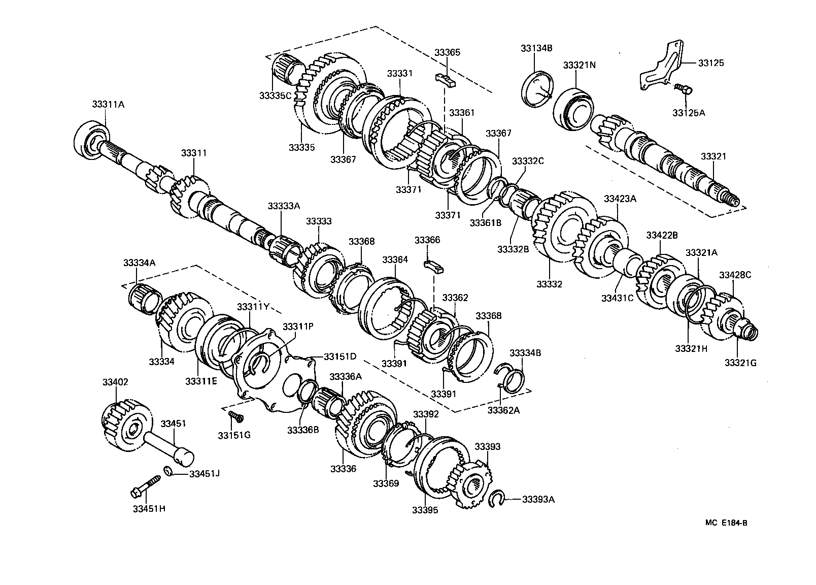 33036-32020 GEAR, 5TH product image