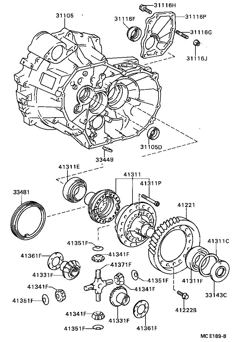 90311-40010 SEAL, OIL (FOR FRONT DIFFERENTIAL OIL SEAL RETAINER) product image