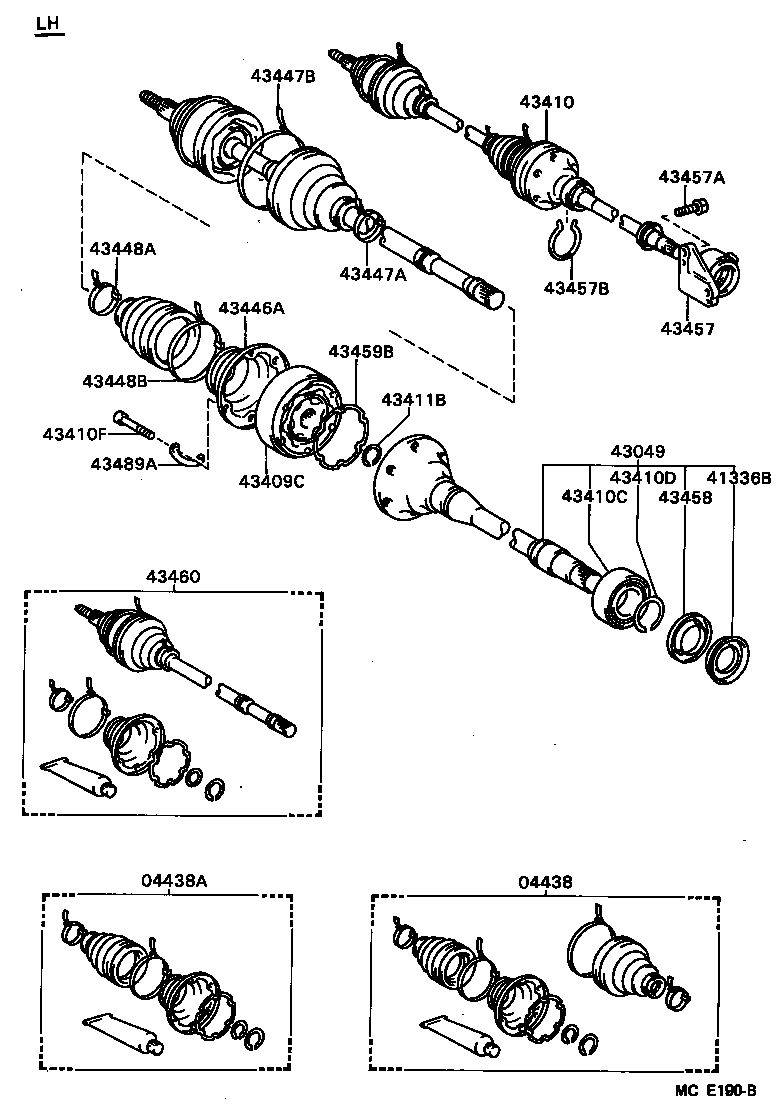 43457-32030 BRACKET, DRIVE SHAFT BEARING product image