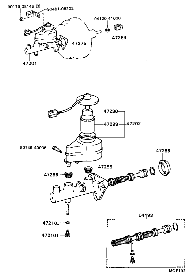 47202-32080 RESERVOIR SUB-ASSY, BRAKE MASTER CYLINDER product image