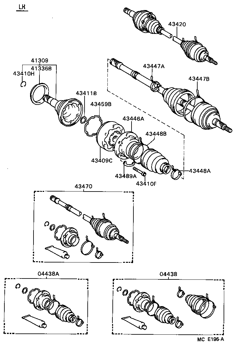 43457-32030 BRACKET, DRIVE SHAFT BEARING product image
