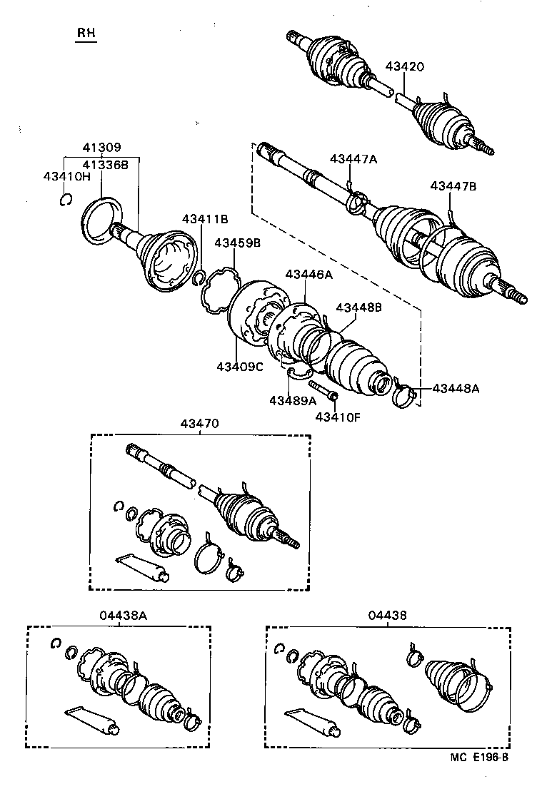 43457-32040 BRACKET, DRIVE SHAFT BEARING product image