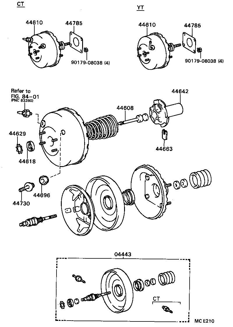 04443-22230 BOOSTER KIT, BRAKE product image