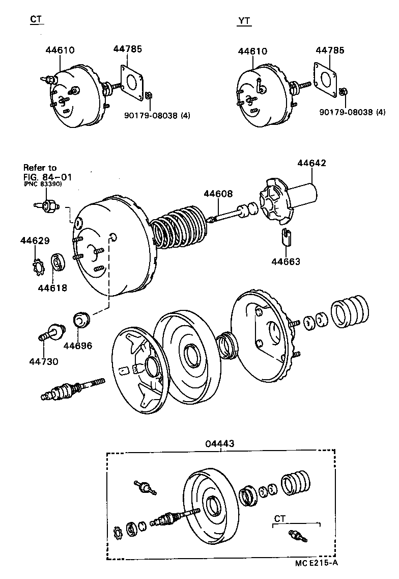 04443-20770 BOOSTER KIT, BRAKE product image