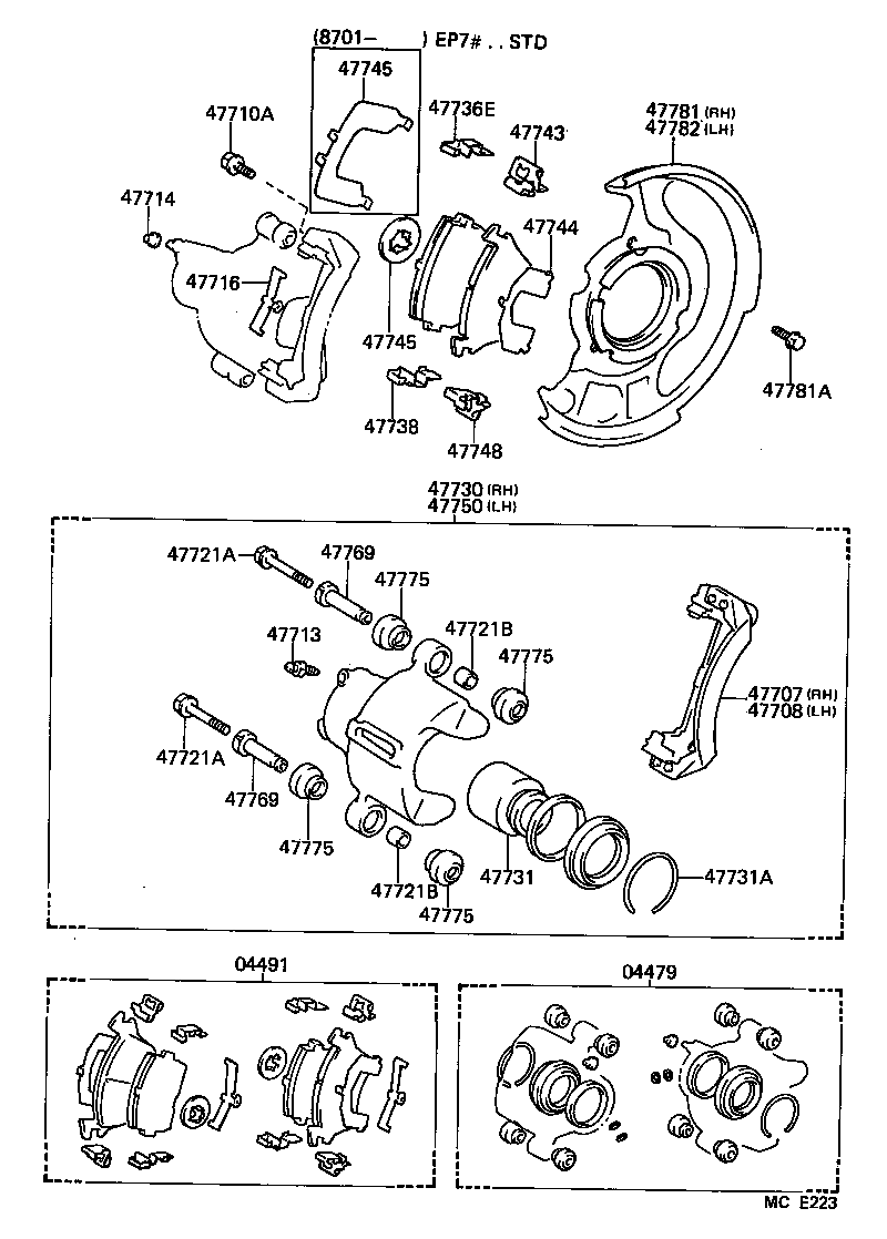 04465-10060 PAD KIT, DISC BRAKE, FRONT product image