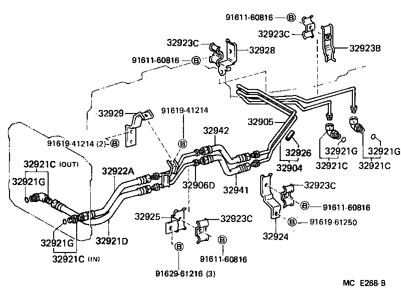 32943-60030 HOSE, OIL COOLER INLET, NO.1 product image