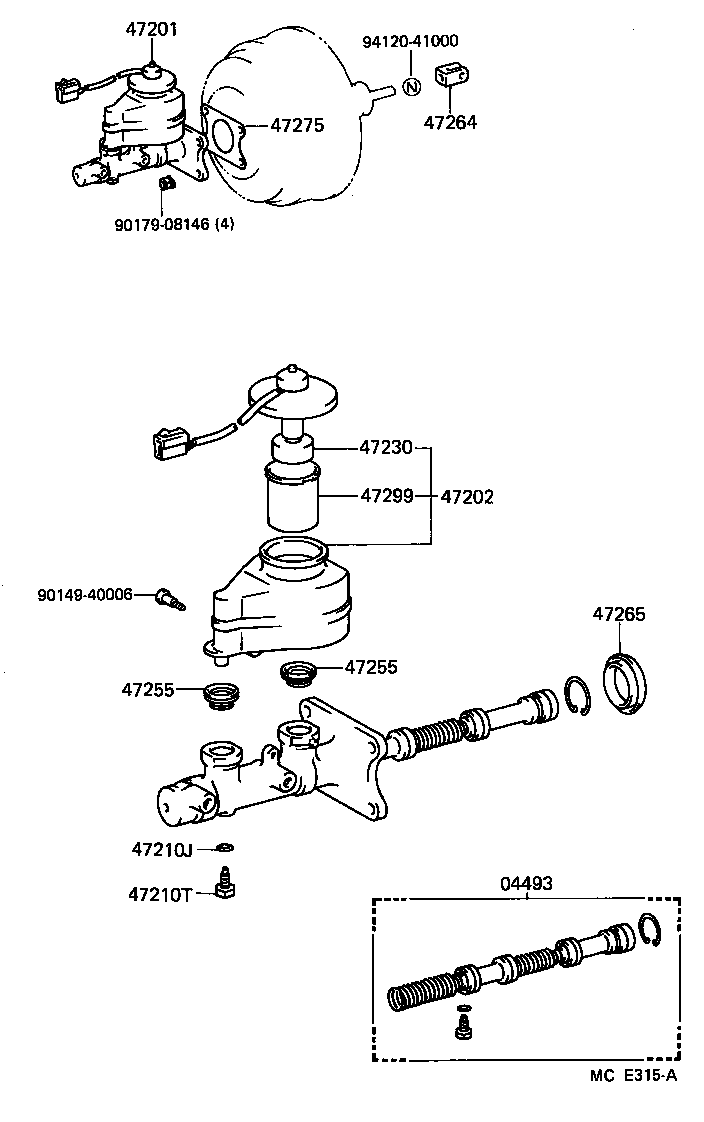 47202-60110 RESERVOIR SUB-ASSY, BRAKE MASTER CYLINDER product image