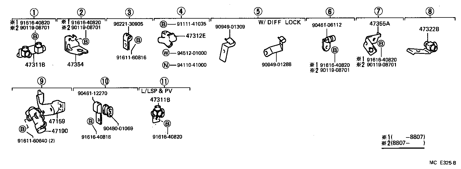 47322-60520 TUBE, REAR BRAKE, NO.2 product image