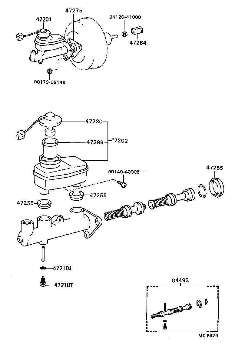 47202-20340 RESERVOIR SUB-ASSY, BRAKE MASTER CYLINDER product image