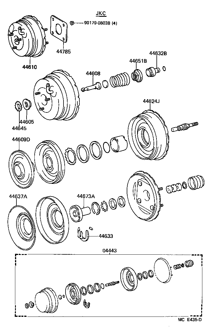 44608-17090 PUSH ROD SUB-ASSY, BOOSTER product image