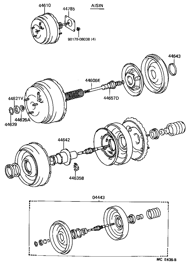 44608-17090 PUSH ROD SUB-ASSY, BOOSTER product image