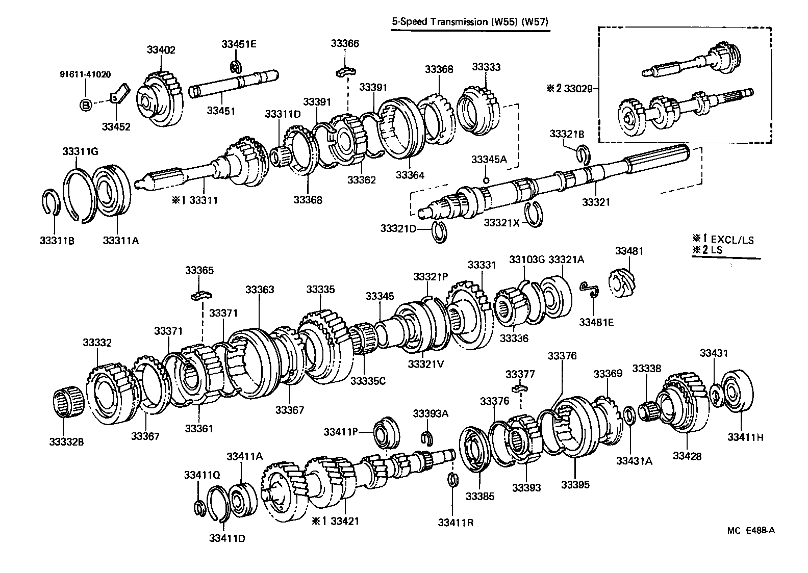 33032-30021 GEAR, 1ST product image