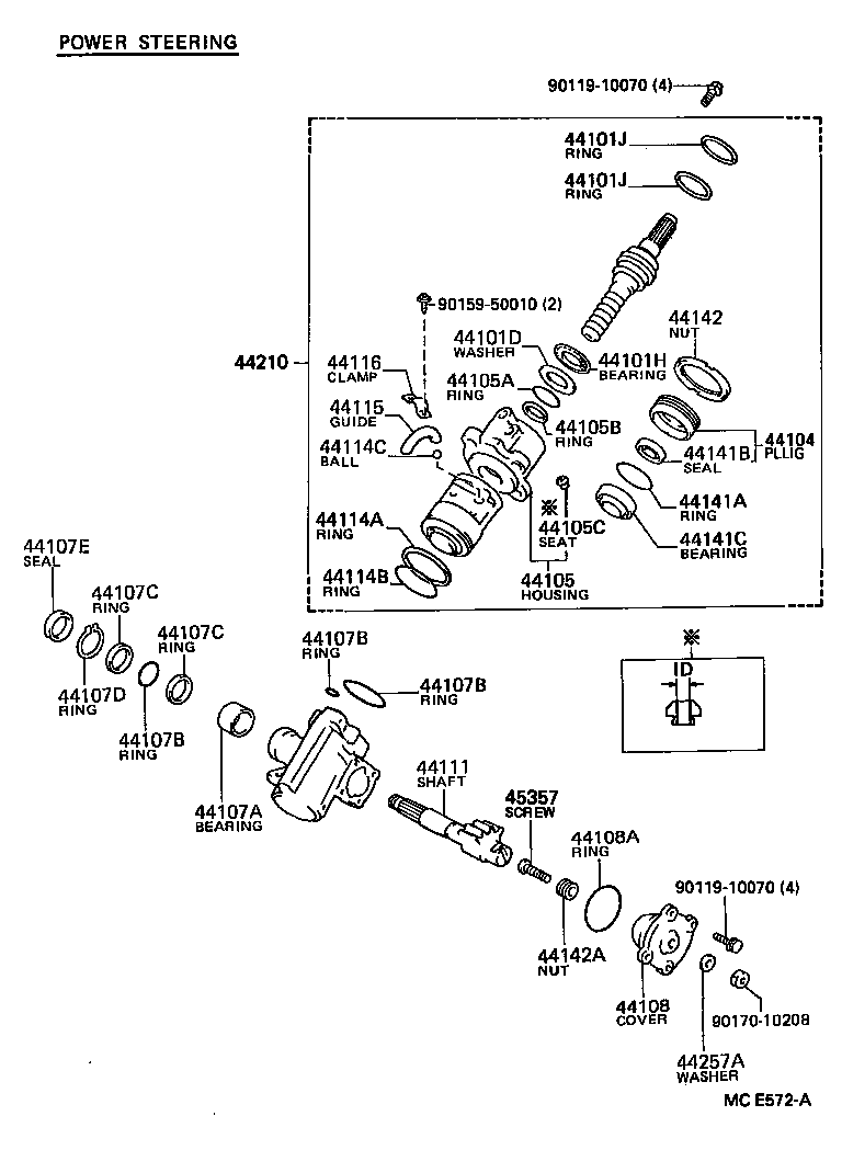44110-25030 GEAR ASSY, POWER STEERING product image