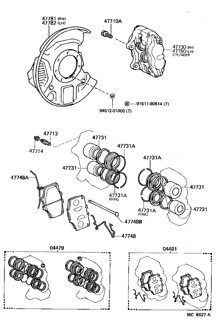 04465-35260 PAD KIT, DISC BRAKE, FRONT product image