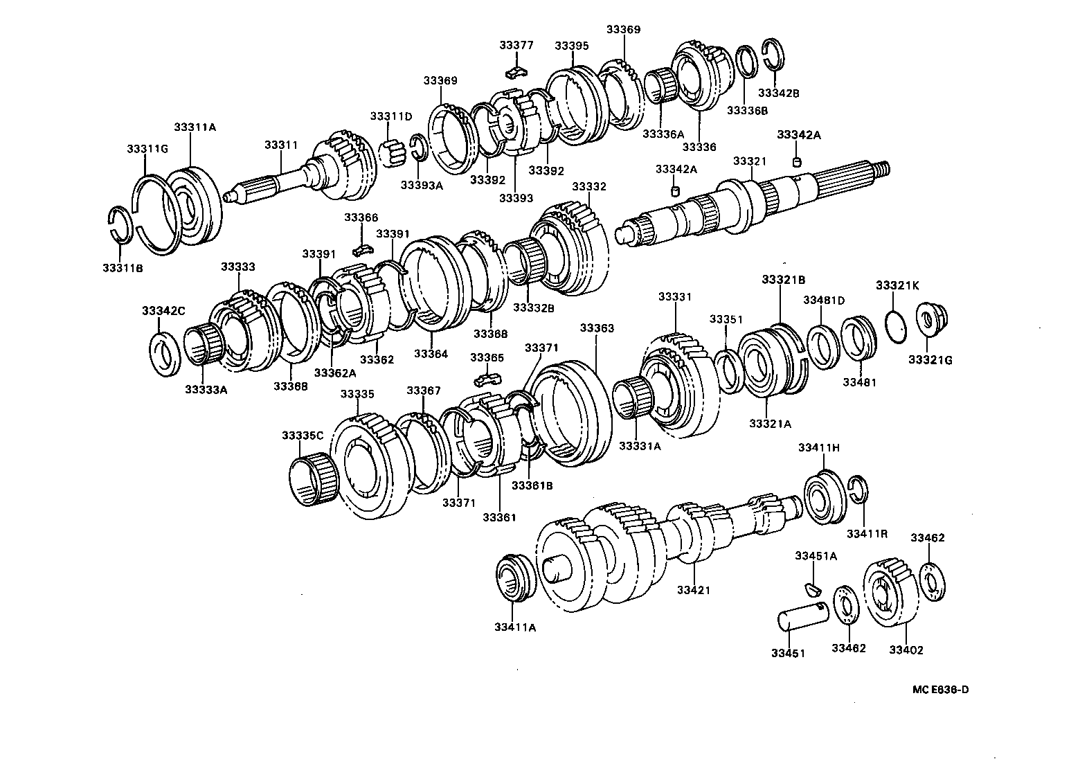 33036-36050 GEAR, 5TH product image