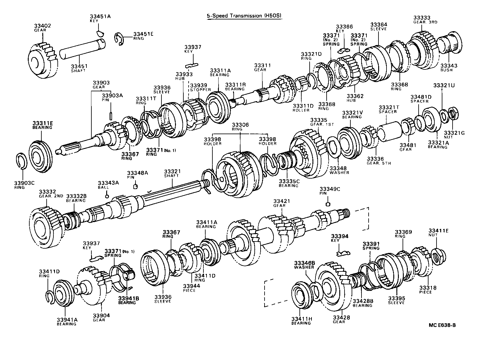 33033-36011 GEAR, 2ND product image