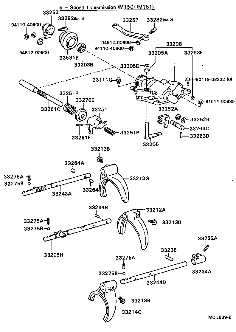 33207-36040 HOUSING SUB-ASSY, SHIFT LEVER SHAFT product image