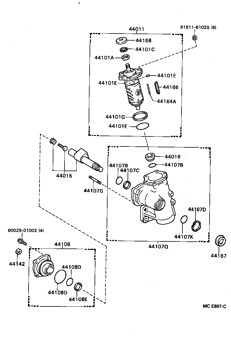 44110-36241 GEAR ASSY, POWER STEERING product image